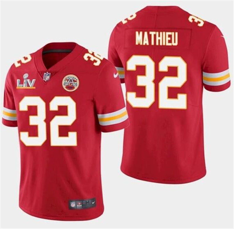 Nike Chiefs 32 Tyrann Mathieu Red 2021 Super Bowl LV Vapor Untouchable Limited Jersey