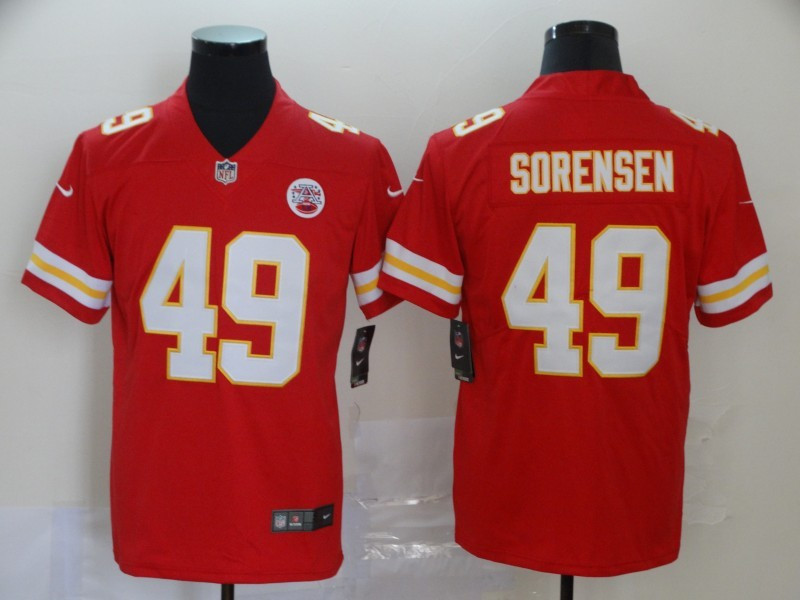 Nike Chiefs 49 Daniel Sorensen Red Vapor Untouchable Limited Jersey