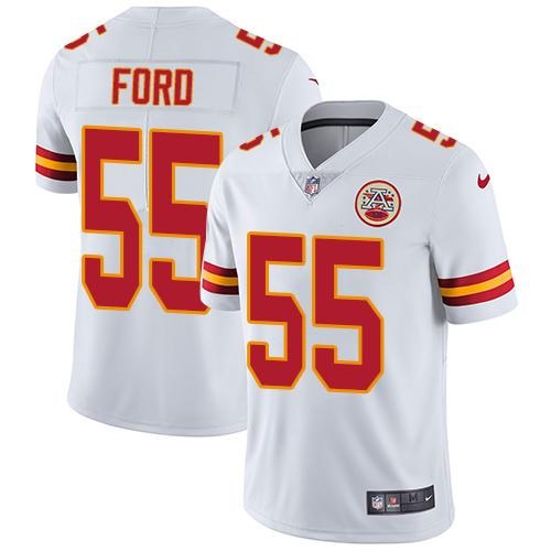  Chiefs 55 Dee Ford White Vapor Untouchable Limited Jersey