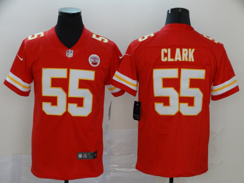 Nike Chiefs 55 Frank Clark Red Vapor Untouchable Limited Jersey
