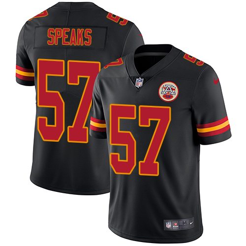  Chiefs 57 Breeland Speaks Black Vapor Untouchable Limited Jersey