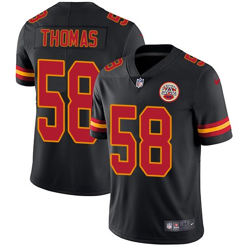  Chiefs 58 Derrick Thomas Black Vapor Untouchable Limited Jersey