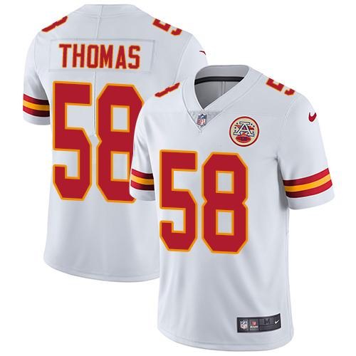  Chiefs 58 Derrick Thomas White Vapor Untouchable Limited Jersey