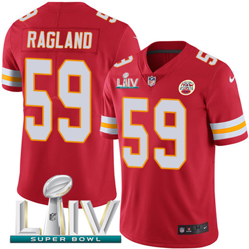 Nike Chiefs 59 Reggie Ragland Red 2020 Super Bowl LIV Vapor Untouchable Limited Jersey