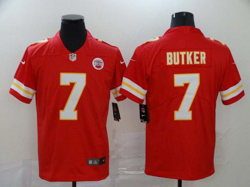 Nike Chiefs 7 Harrison Butker Red Vapor Untouchable Limited Jersey