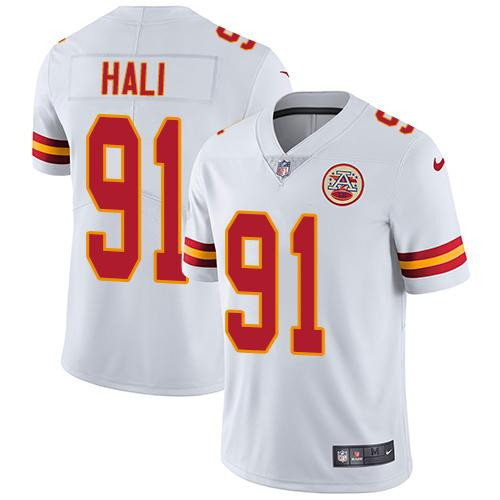  Chiefs 91 Tamba Hali White Vapor Untouchable Player Limited Jersey