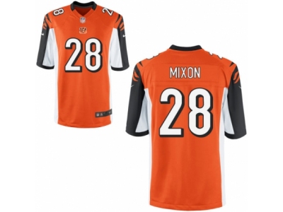  Cincinnati Bengals 28 Joe Mixon Game Orange Alternate NFL Jersey