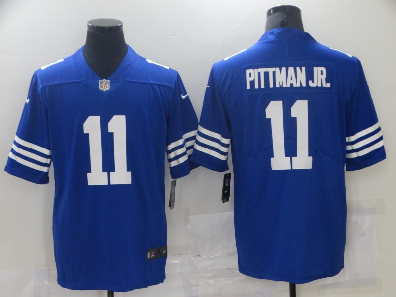 Nike Colts 11 Michael Pittman JR. Royal Vapor Untouchable Limited Jersey