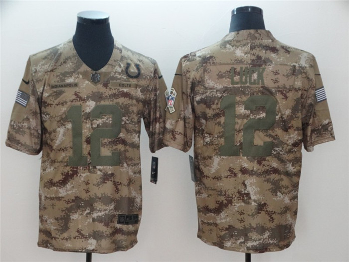  Colts 12 Andrew Luck Camo Salute To Service Limited Jersey