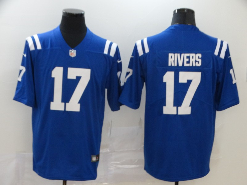 Nike Colts 17 Philip Rivers Blue Vapor Untouchable Limited Jersey