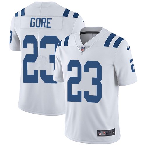  Colts 23 Frank Gore White Vapor Untouchable Limited Jersey