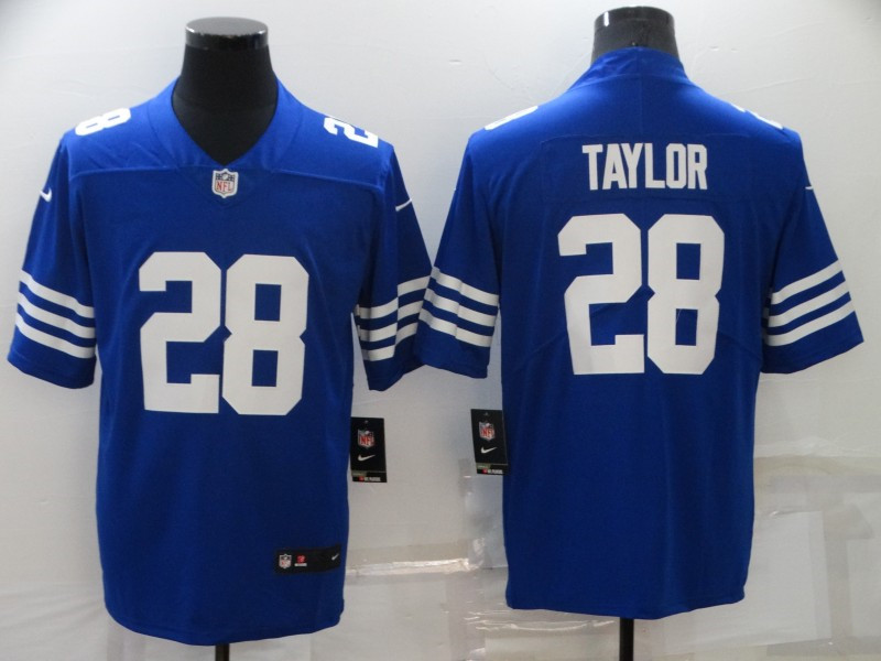 Nike Colts 28 Jonathan Taylor Blue Vapor Untouchable Limited Jersey