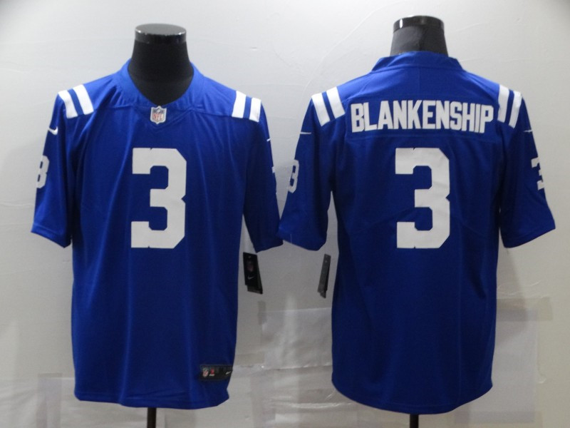Nike Colts 3 Rodrigo Blankenship Blue Vapor Untouchable Limited Jersey