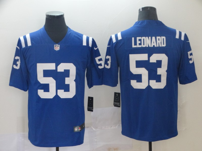 Nike Colts 53 Darius Leonard Royal Vapor Untouchable Limited Jersey