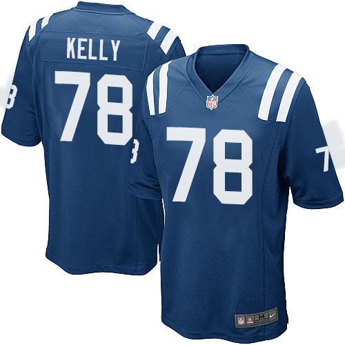  Colts 78 Ryan Kelly Royal Blue Team Color Youth Stitched NFL Elite Jersey