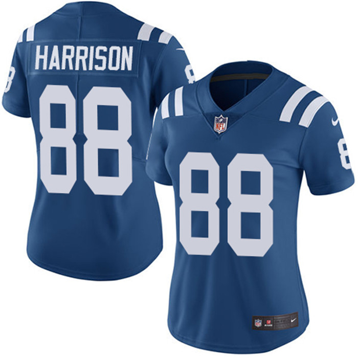  Colts 88 Marvin Harrison Royal Women Vapor Untouchable Limited Jersey