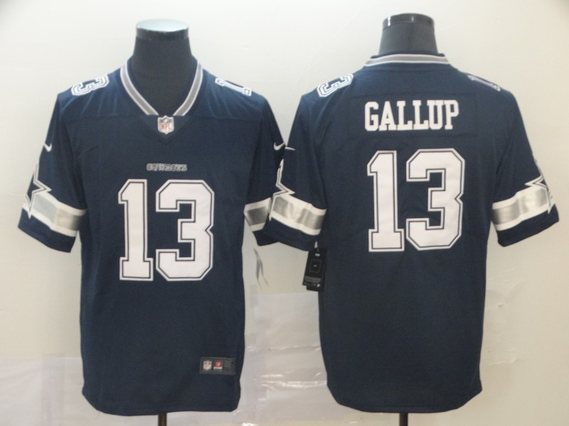 Nike Cowboys 13 Michael Gallup Navy Vapor Untouchable Limited Jersey