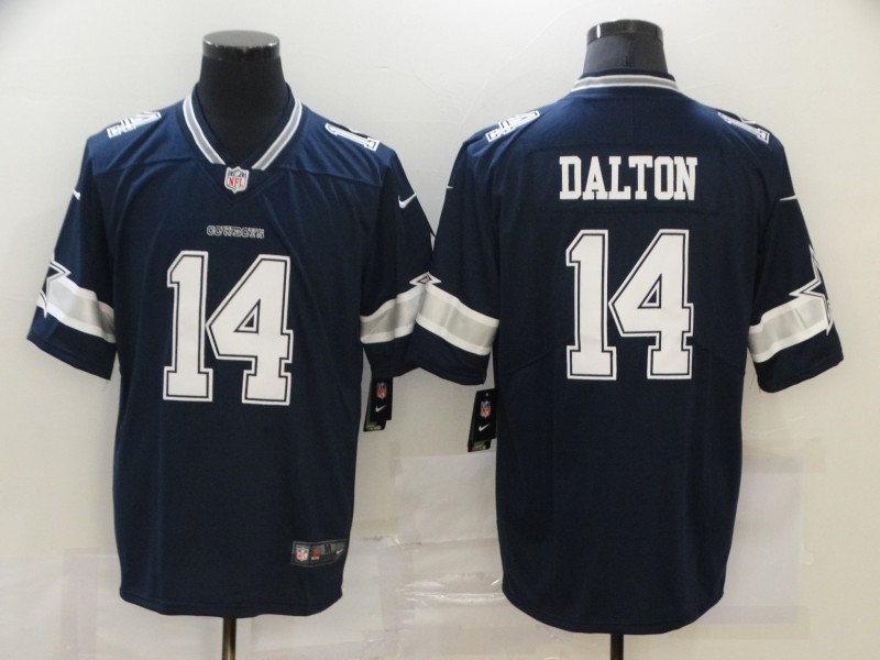 Nike Cowboys 14 Andy Dalton Navy Vapor Untouchable Limited Jersey