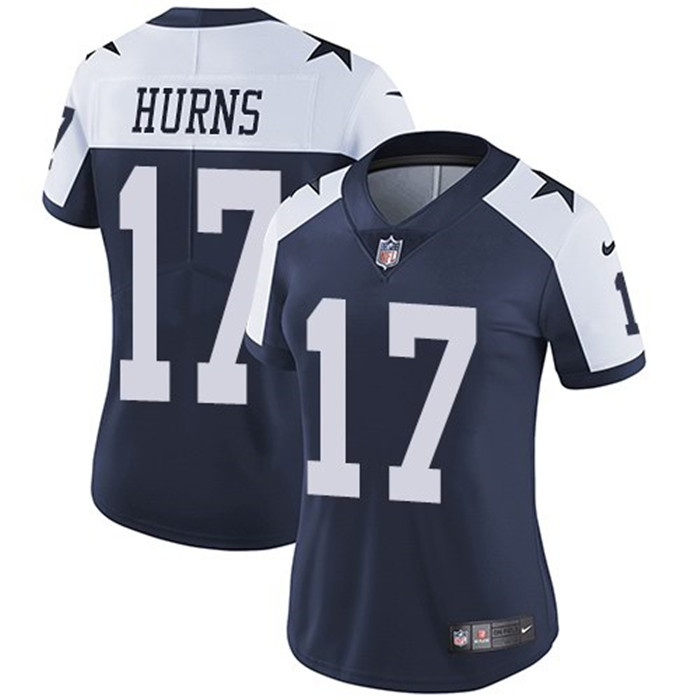  Cowboys 17 Allen Hurns Navy Alternate Women Vapor Untouchable Limited Jersey