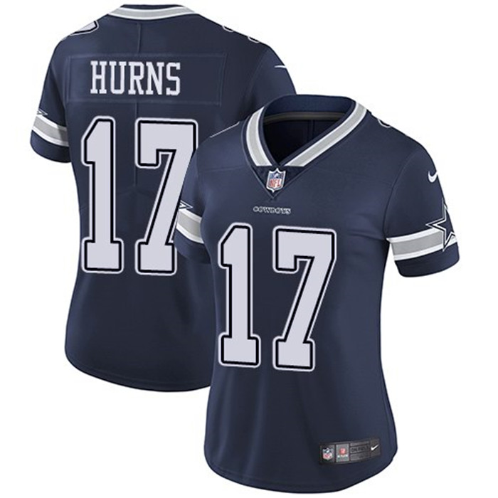  Cowboys 17 Allen Hurns Navy Women Vapor Untouchable Limited Jersey