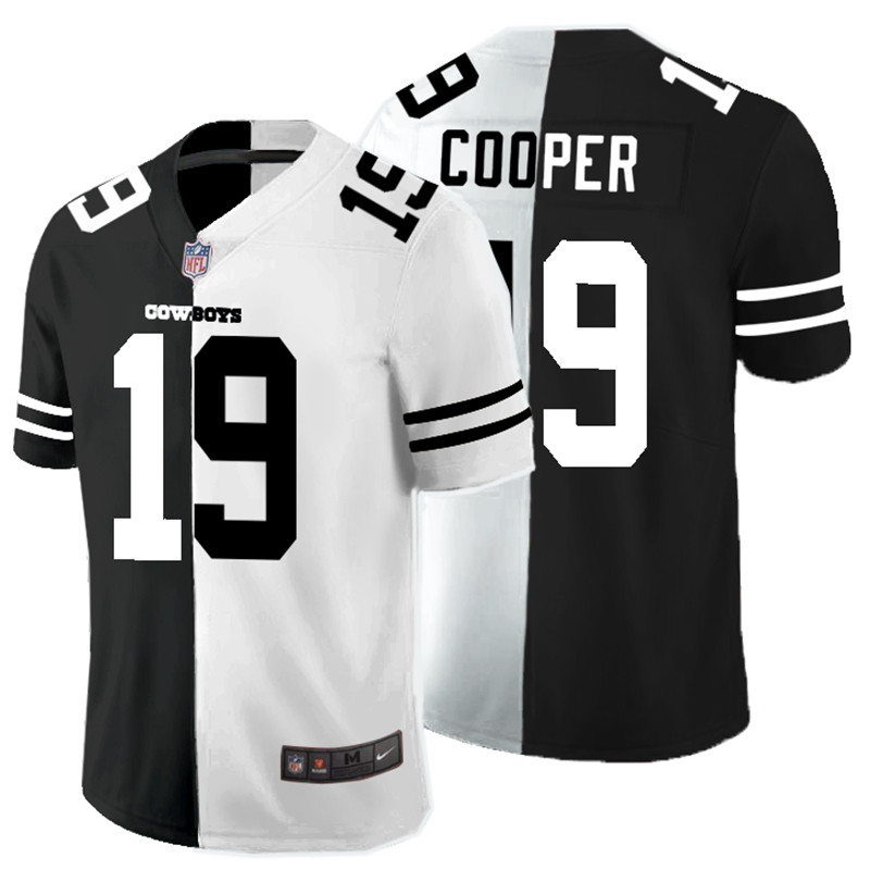 Nike Cowboys 19 Amari Cooper Black And White Split Vapor Untouchable Limited Jersey