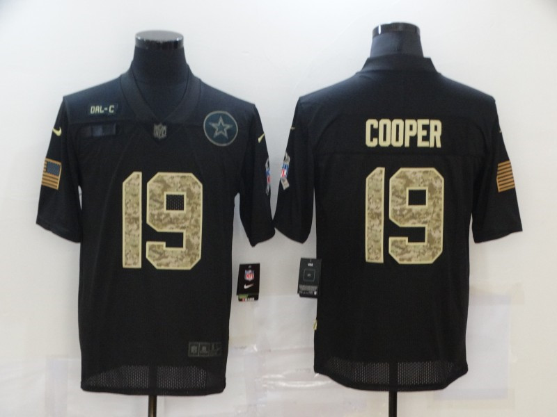 Nike Cowboys 19 Amari Cooper Black Camo 2020 Salute To Service Limited Jersey
