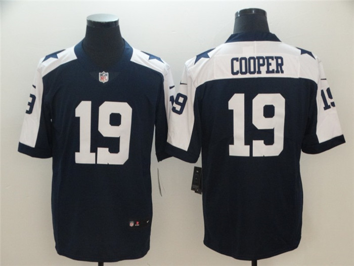  Cowboys 19 Amari Cooper Navy Throwback Vapor Untouchable Limited Jersey