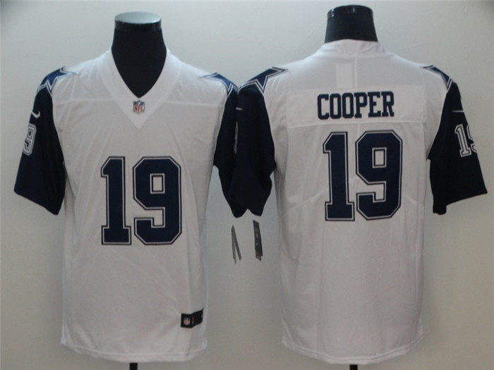 Cowboys 19 Amari Cooper White Color Rush Limited Jersey