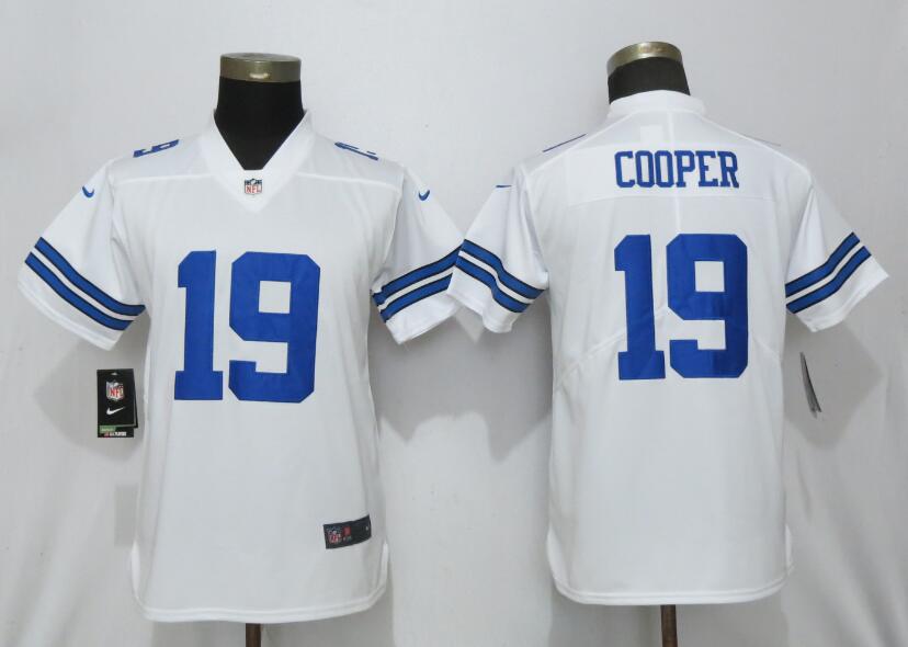 Nike Cowboys 19 Amari Cooper White Women Vapor Untouchable Limited Jersey