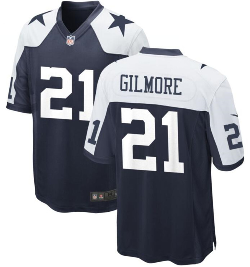 Nike Cowboys 21 Stephon Gilmore Navy Thanksgiving Vapor Untouchable Limited Jersey