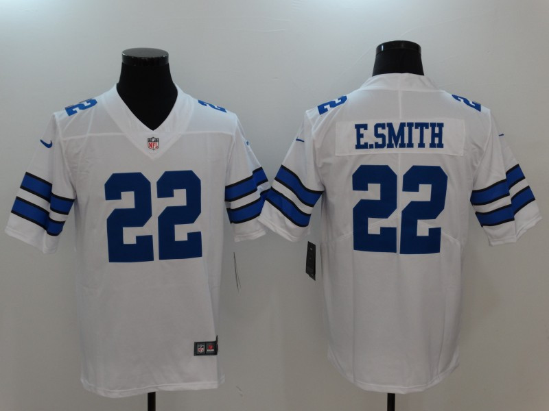  Cowboys 22 Emmitt Smith White Vapor Untouchable Player Limited Jersey