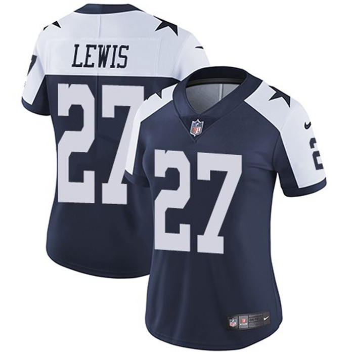  Cowboys 27 Jourdan Lewis Navy Alternate Women Vapor Untouchable Limited Jersey