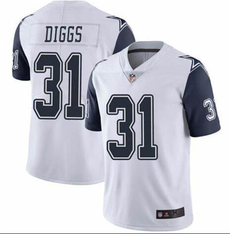 Nike Cowboys 31 Trevon Diggs White Color Rush Limited Jersey