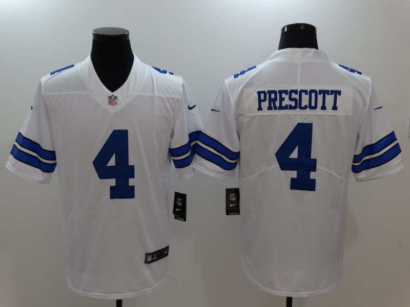  Cowboys 4 Dak Prescott White Vapor Untouchable Player Limited Jersey