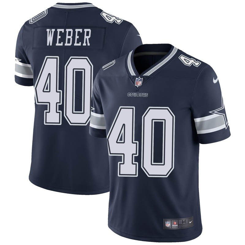 Nike Cowboys 40 Mike Webe Navy Vapor Untouchable Limited Jersey