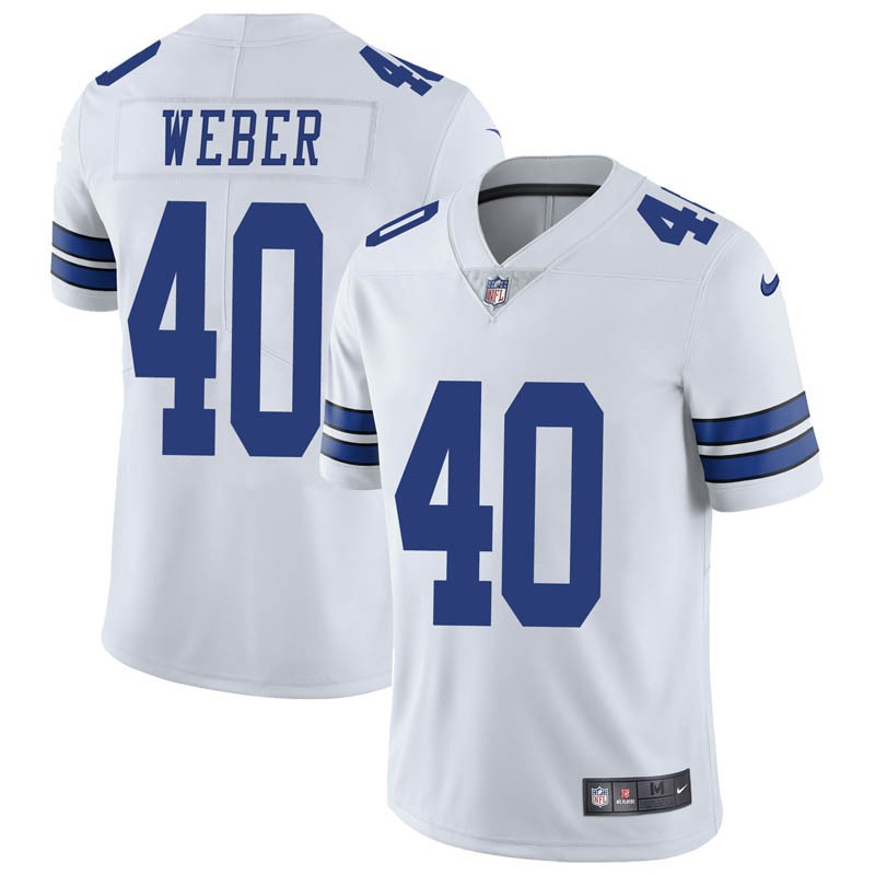 Nike Cowboys 40 Mike Webe White Vapor Untouchable Limited Jersey