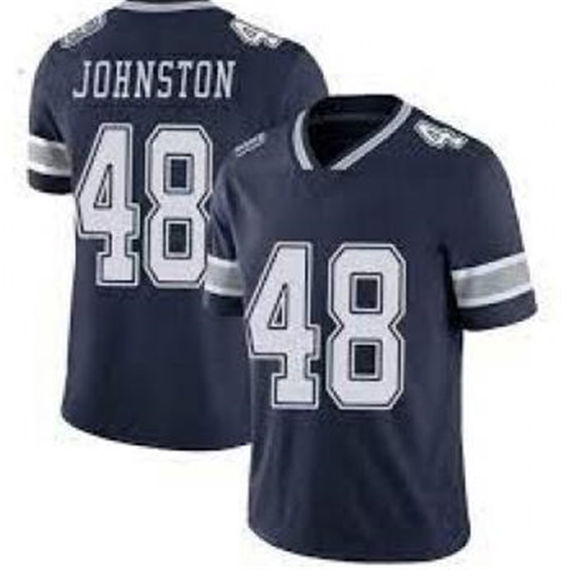 Nike Cowboys 48 Daryl Johnston Navy Vapor Untouchable Limited Jersey