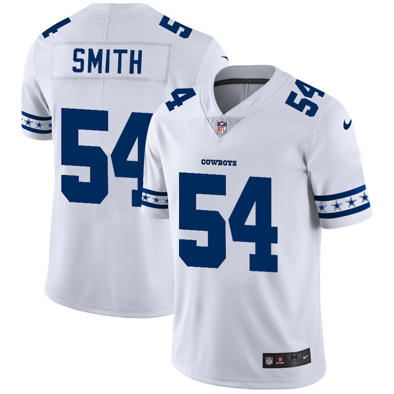 Nike Cowboys 54 Jaylon Smith White Team Logos Fashion Vapor Limited Jersey