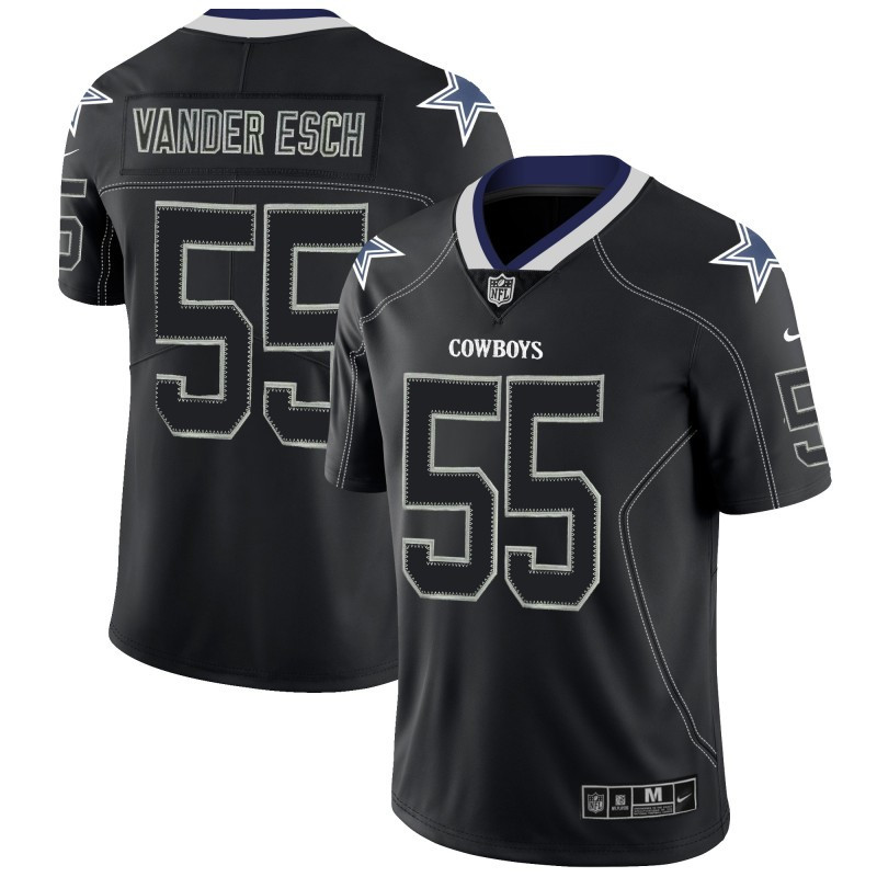  Cowboys 55 Leighton Vander Esch Black Shadow Legend Limited Jersey
