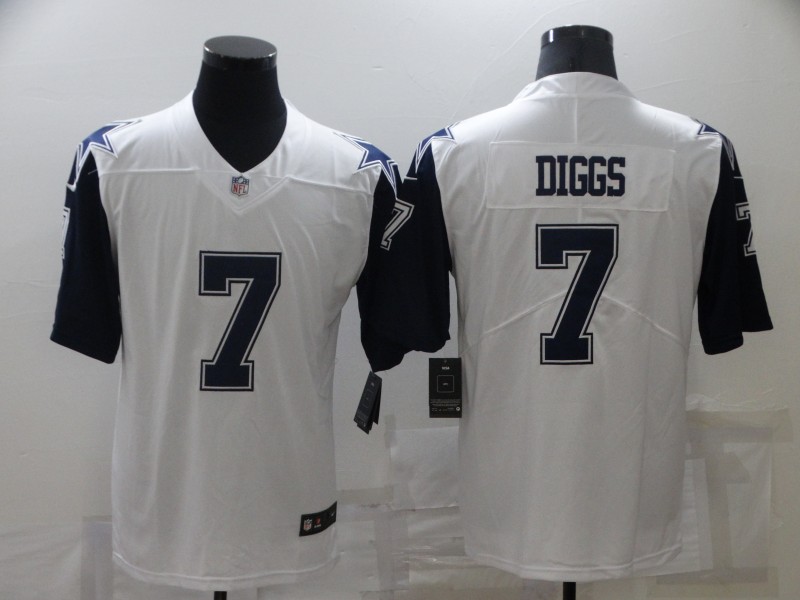Nike Cowboys 7 Trevon Diggs White Color Rush Limited Jersey