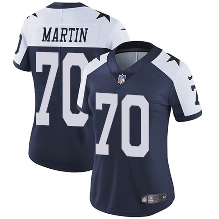  Cowboys 70 Zack Martin Navy Alternate Women Vapor Untouchable Limited Jersey