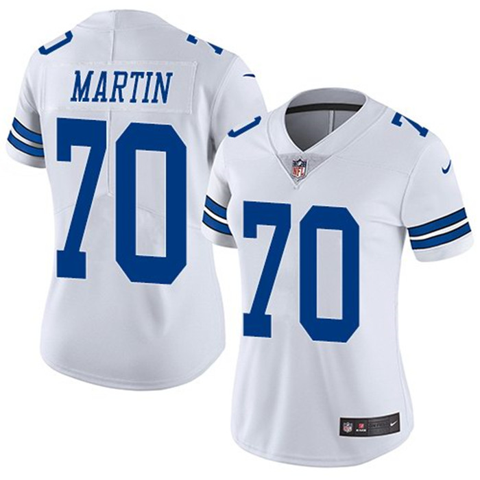  Cowboys 70 Zack Martin White Women Vapor Untouchable Limited Jersey