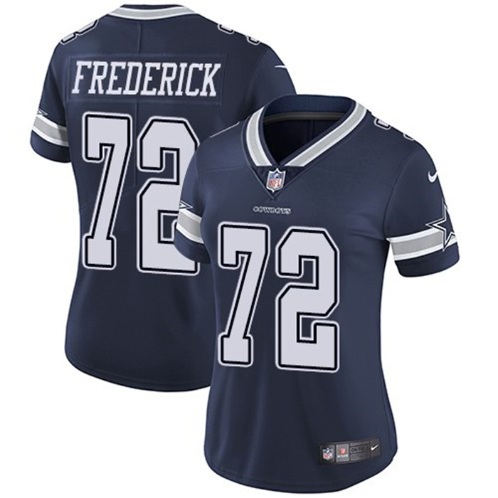  Cowboys 72 Travis Frederick Navy Women Vapor Untouchable Limited Jersey