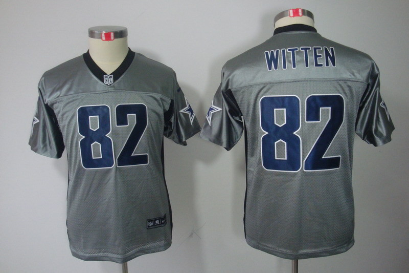  Cowboys 82 Jason Witten Gray Youth Lights Out Limited Jersey