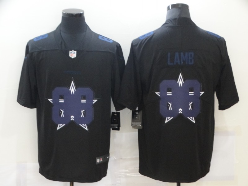 Nike Cowboys 88 Ceedee Lamb Black Shadow Logo Limited Jersey