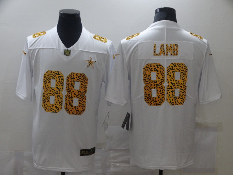 Nike Cowboys 88 Ceedee Lamb White Leopard Vapor Untouchable Limited Jersey