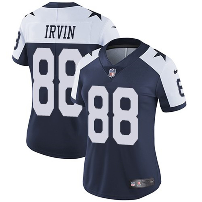  Cowboys 88 Michael Irvin Navy Alternate Women Vapor Untouchable Limited Jersey