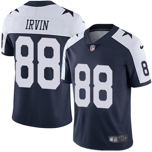  Cowboys 88 Michael Irvin Navy Throwback Vapor Untouchable Player Limited Jersey