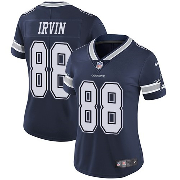  Cowboys 88 Michael Irvin Navy Women Vapor Untouchable Limited Jersey