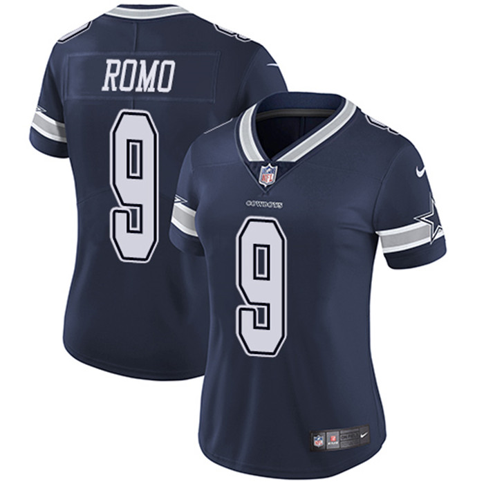  Cowboys 9 Tony Romo Navy Women Vapor Untouchable Limited Jersey